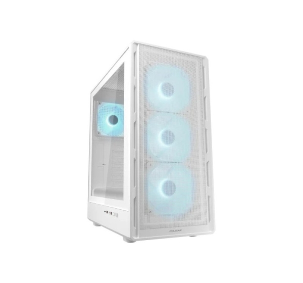 COUGAR Midi Tower Case Airface Pure PRO, ARGB, White