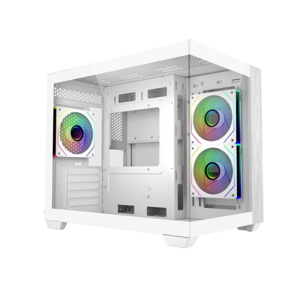 Cooler Master Elite 481 Wood Mini Tower White