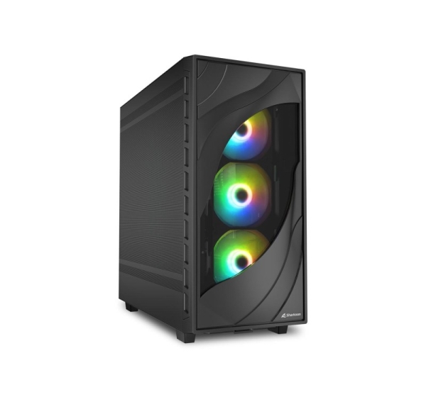 Sharkoon REBEL C80M RGB Midi Tower Black