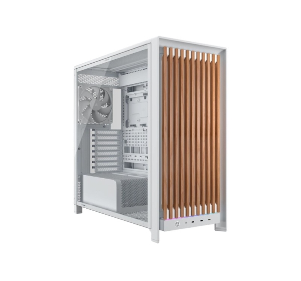 Corsair FRAME 5000D WOOD RS Midi Tower Walnut, White