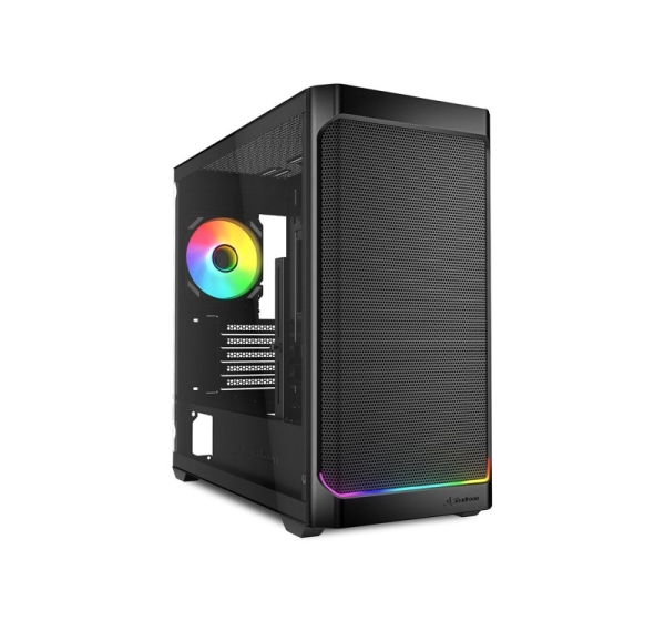 Sharkoon MK4W RGB Strip Micro Tower Black