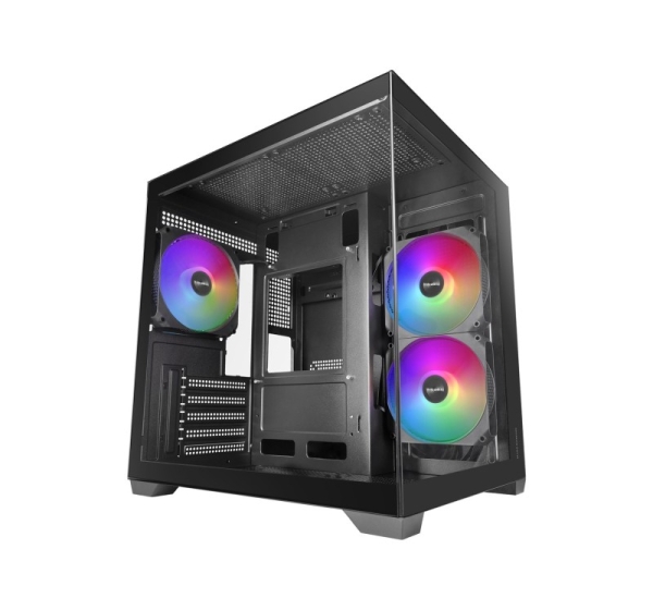 Mars Gaming MCVIEW3 computer case Mini Tower Black
