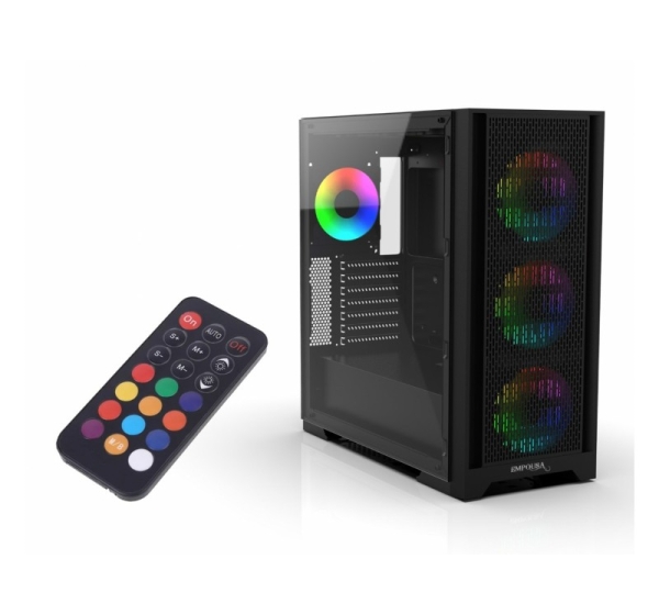 Inca EMG-17XB computer case Midi Tower Black