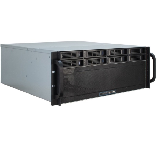 Inter-Tech 4U-4408 Rack Black, Silver