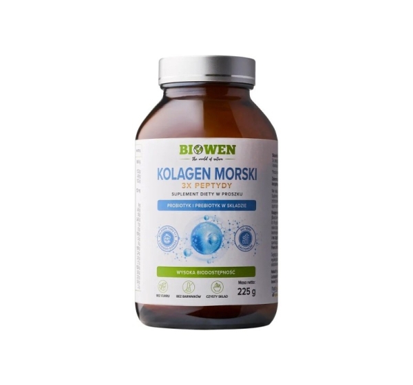 BIOWEN Marine Collagen 3x Peptides – food supplement for humans – 225g