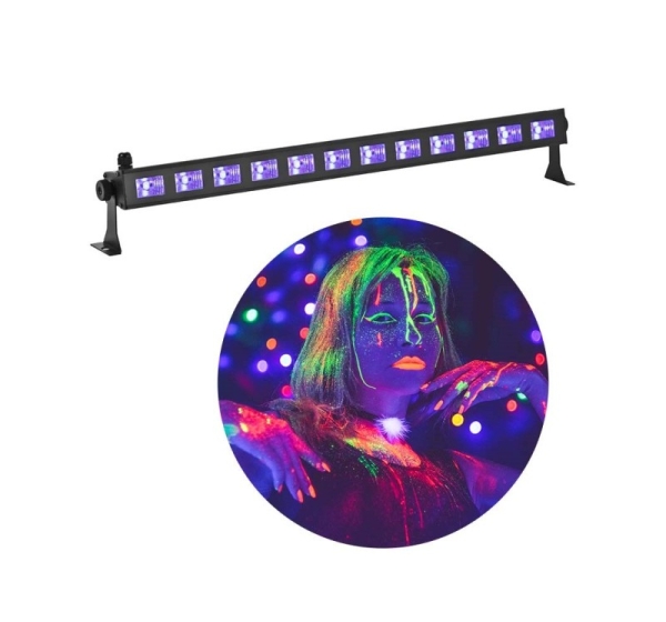 LIGHT4ME LED BAR UV 12 + WHITE strip LED bar 12