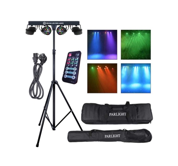 LIGHT4ME LED PAR LASER BEAM lighting kit