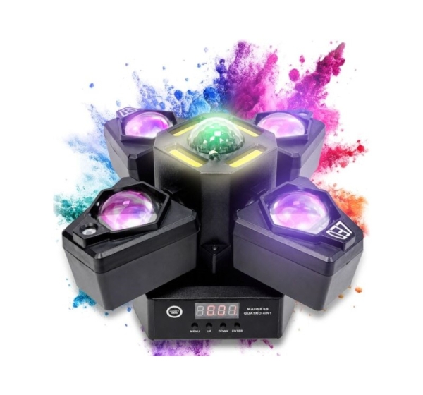 LIGHT4ME MADNESS QUATRO 4IN1 ruchomy multiefekt oś