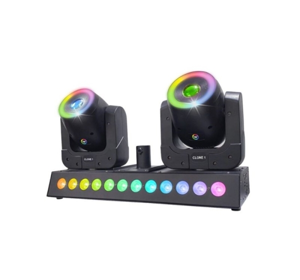 LIGHT4ME CLONE 1 LED RGBW light effect 2 heads