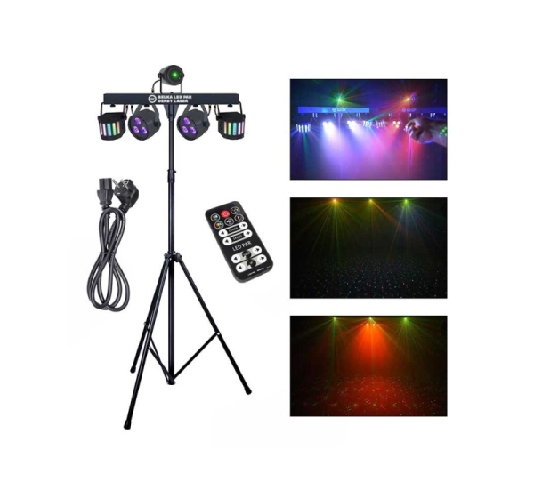 LIGHT4ME Belka LED Par Derby Laser - lighting kit