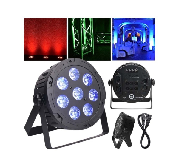 LIGHT4ME QUAD PAR 8x10W MKII RGBW LED slim flat