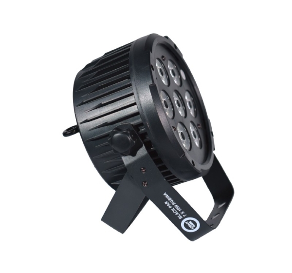 LIGHT4ME BLACK PAR 7x10W RGBWA LED Powerful Lightweight