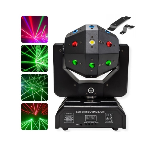 LIGHT4ME ATLAS ruchomy multiefekt świetlny 4w1 LED
