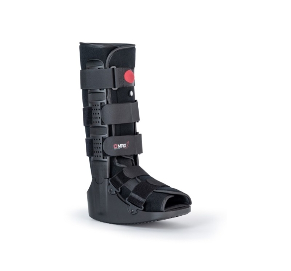 Long Ankle-Foot Orthosis "AIR WALKER BASIC" O-1182/S REHAFUND, Black