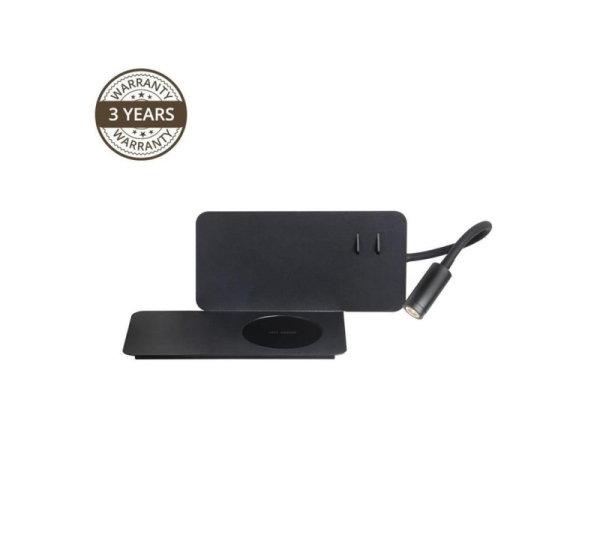 WALL LAMP FIJI 19132-BK 5+3W LED CHARGER