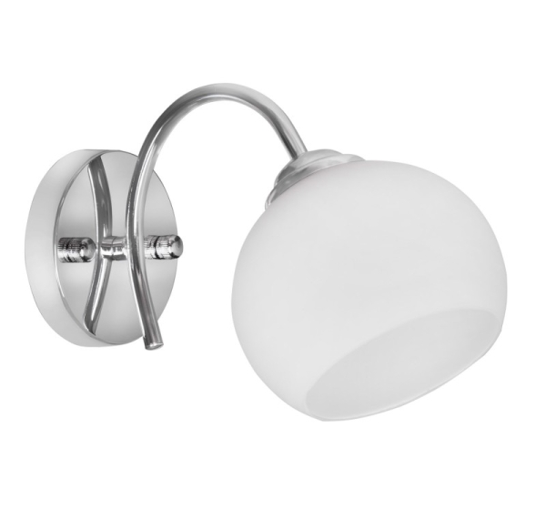 Activejet Classic single wall lamp - IRMA nickel E27 for the living room