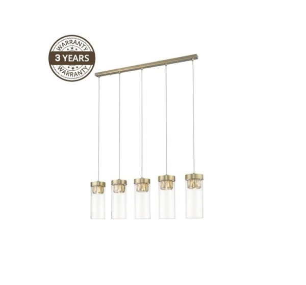 Pendant lamp Porto 20101AB-5F 5x25W G9