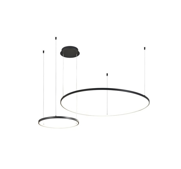PENDANT LED LIGHT SIBIU 2XROUND 4000K BL
