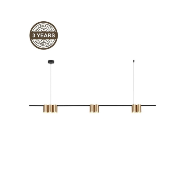 PENDANT LIGHT PORI 7XGU10 ML0372 GOLD