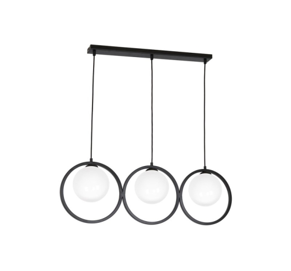 PENDANT LIGHT KONYA 3XE14 BLACK/WHITE