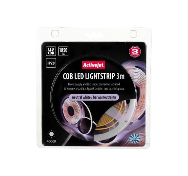 Activejet AJE-COB 3m neut strip light Universal strip light Indoor