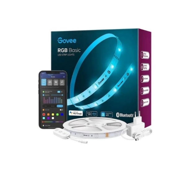 Govee Basic 5m LED Strip, RGB, Wi-Fi H615A3A1