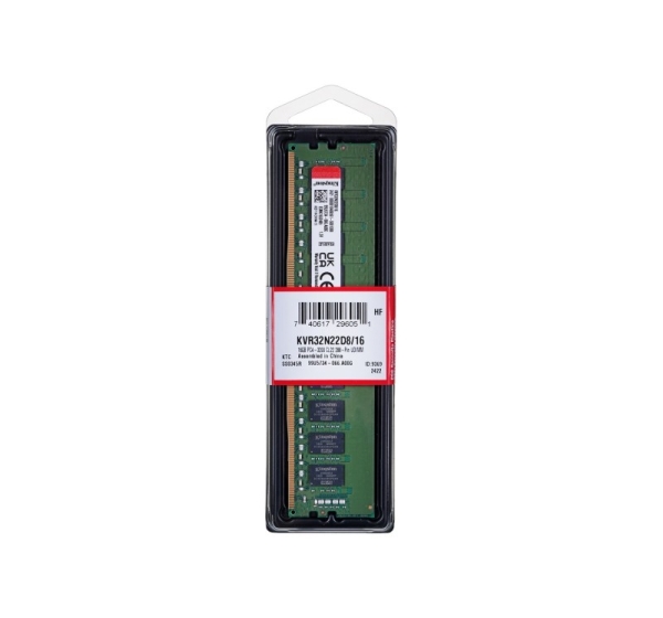 Kingston Technology ValueRAM KVR32N22D8/16 memory module 16 GB 1 x 16 GB DDR4 3200 MHz