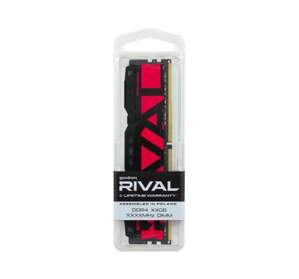 Goodram *DDR4 Rival Radiant 64GB (2*32)/3200 CL18 Red memory module 2 x 32 GB 3200 MT/s 288-pin DIMM