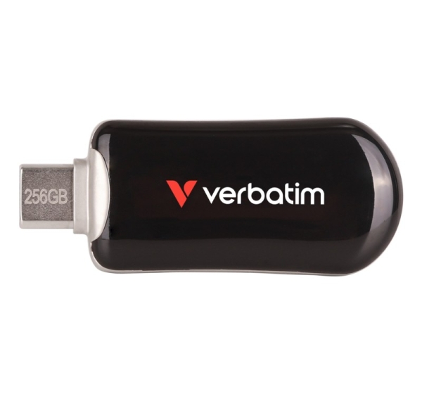 Verbatim Plectra USB-C Flash Drive Black 256GB