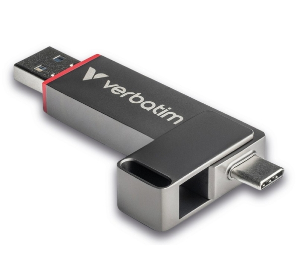 Verbatim Dual QuickStick USB flash drive 512 GB USB Type-A / USB Type-C 3.2 Gen 1 (3.1 Gen 1) Grey