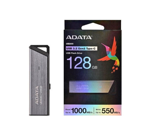 ADATA UE800 USB flash drive 128 GB USB Type-C 3.2 Gen 2 (3.1 Gen 2) Silver