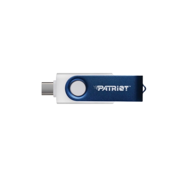 Patriot Memory 64GB Xporter X550 USB flash drive Dual USB A+C (PS64GX550AAD) White, Blue