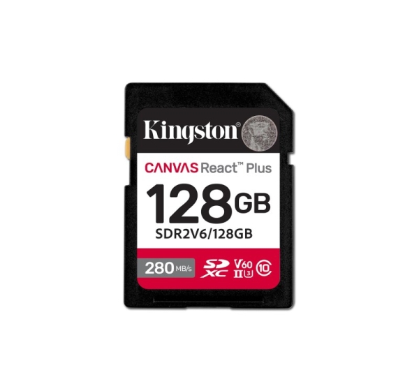 Kingston UHS-II Video Speed Class (V60) | 128 GB | SD | Flash memory class Class 10, UHS-II, U3, V60