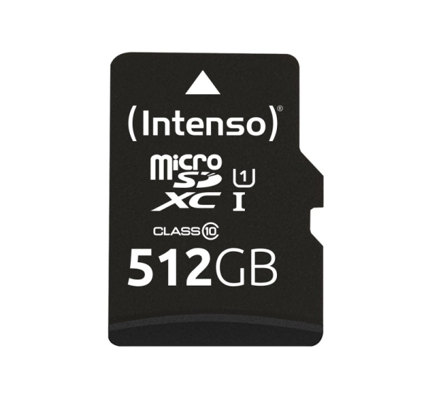 Intenso microSD 512GB UHS-I Perf CL10| Performance Class 10