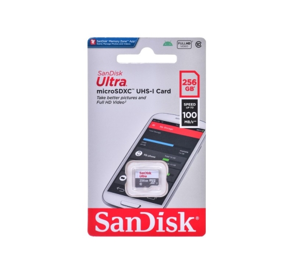 SanDisk Ultra 256 GB MicroSDXC UHS-I Class 10