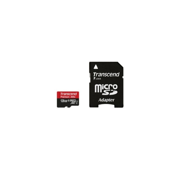Transcend microSDXC/SDHC Class 10 UHS-I 128GB with Adapter