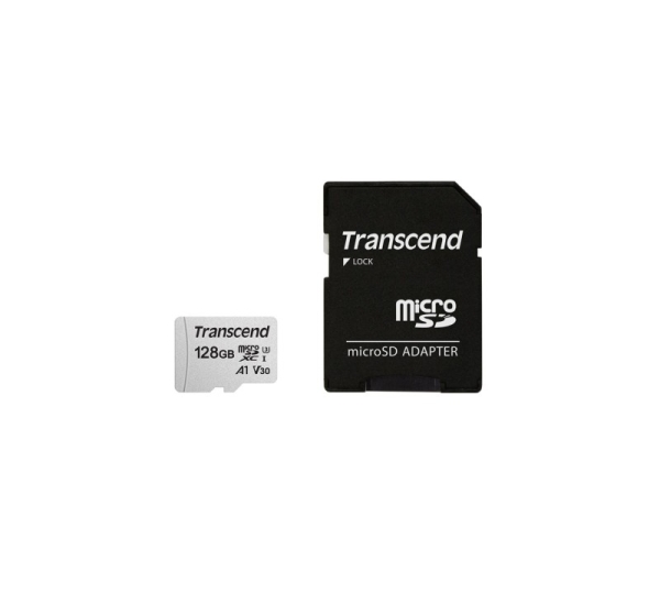 Transcend microSD Card SDXC 300S 128GB with Adapter