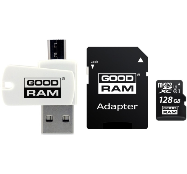 Goodram M1A4-1280R12 memory card 128 GB MicroSDHC Class 10 UHS-I