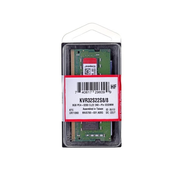 Kingston 8GB DDR4-3200 SODIMM CL22 (1Rx8)