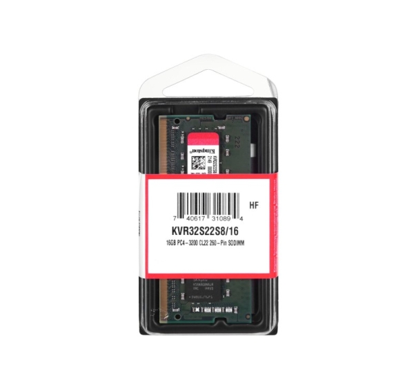 Kingston Technology KVR32S22S8/16 memory module 16 GB 1 x 16 GB DDR4 3200 MHz