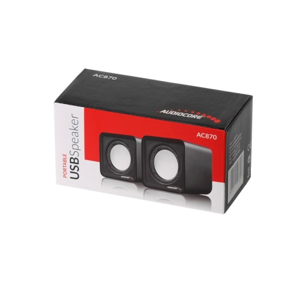 Audiocore AC870 B 2-way 3 W Black, Gray Wired