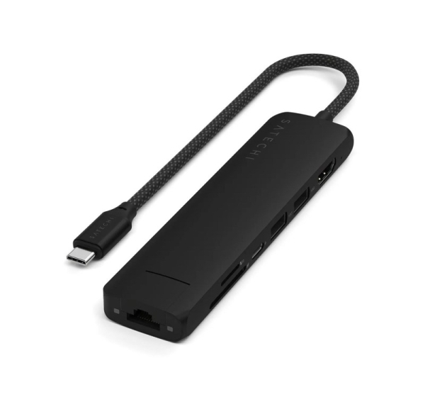 Satechi ST-P7SK interface hub USB Type-C 10000 Mbit/s Black