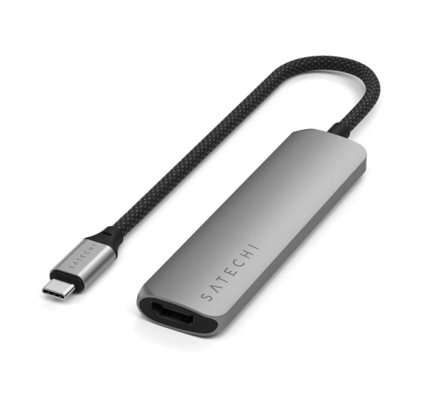 Satechi ST-P4SM interface hub USB Type-C 10000 Mbit/s Grey