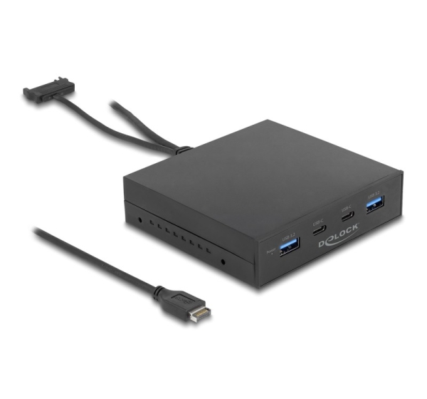 DeLOCK 3.5″ USB 3.2 Gen 2 Front Panel 2 x USB Type-C + 2 x USB Type-A