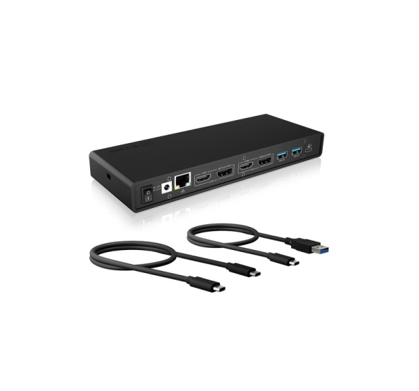 ICY BOX IB-DK2245AC Wired USB 3.2 Gen 1 (3.1 Gen 1) Type-C Black