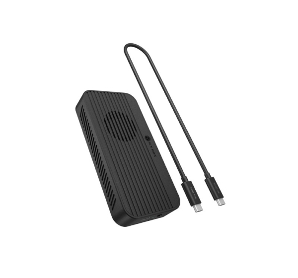 ICY BOX Diamond Case 1980 M.2 NVMe SSD enclosure with Thunderbolt 5 technology and a transfer speed of up to 80 Gbps