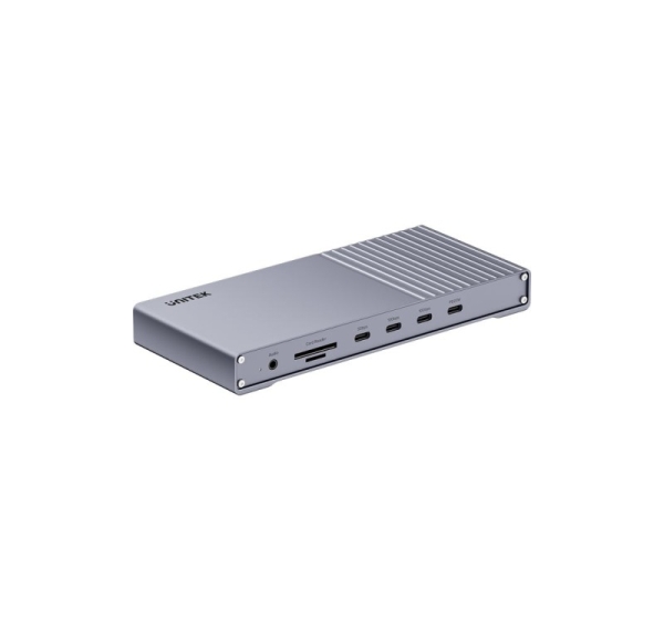 UNITEK D1117AGY01-EU laptop dock/port replicator Wired & Wireless USB4 Grey