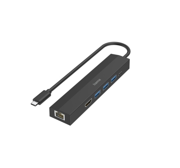 Hama 00200144 interface hub USB 3.2 Gen 1 (3.1 Gen 1) Type-C 5000 Mbit/s Black