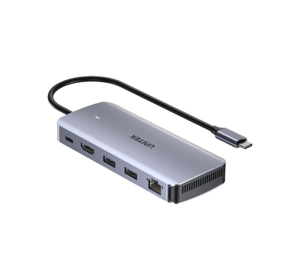 UNITEK ACTIVE HUB USB-C 10GBPS,M.2,HDMI, PD 100W