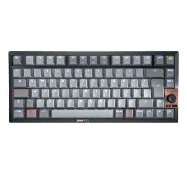 CHERRY KW 300 MX keyboard Home USB + Bluetooth QWERTZ German Black, Copper, Grey